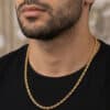 שרשרת חבל זהב 14K ברוחב 4 מ"מ קלאסית ועל זמנית