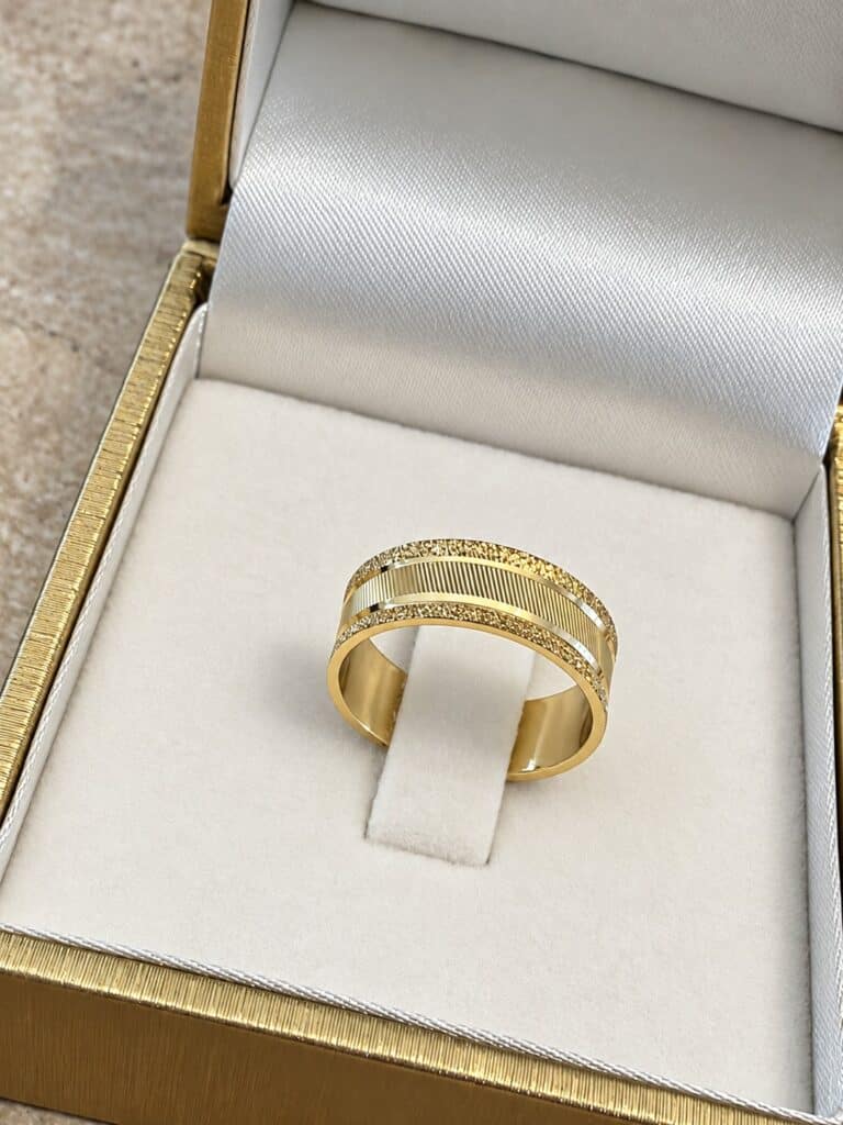 טבעת נישואין זהב 14k – R156